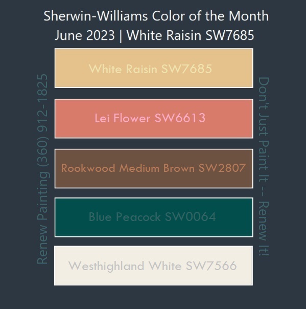 White Raisin: June 2023 Sherwin-Williams Color of the Month – Renew ...